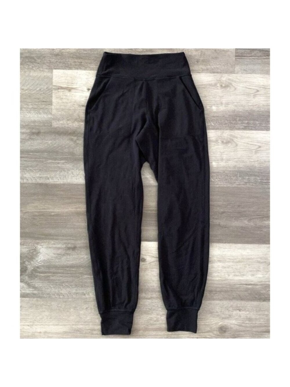 lululemon Align Joggers Pants Black Athleisure Pockets Soft Lounge Active Sz 2